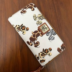 Dooney & Bourke Disney Official Mickey Mouse Animal Print Leather Wallet